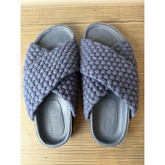 Marea New York Chunky Slide Woven Sandal Oven Blue Women’s Sz 8 US 39 EU - Picture 5 of 6
